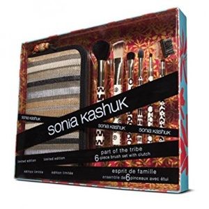 Sonia kashuk brush set with clutch